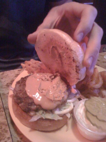 Peanut Butter burger.