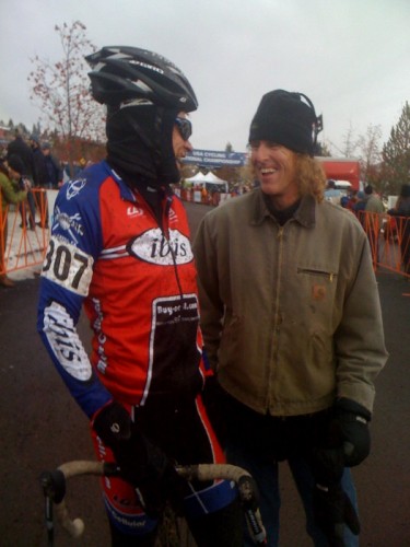 Don Myra and me after his phenomenal 2nd place finish.