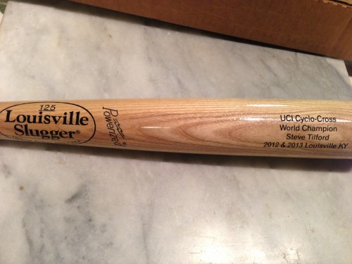 The Louisville Slugger bat.  I'm definitely going to hit some balls with it when my shoulder is better.