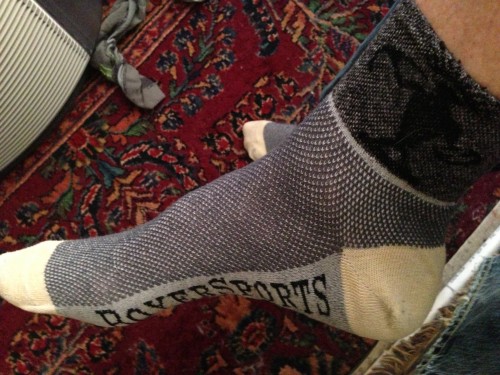 My original pair of DeFeet socks from Boyer.