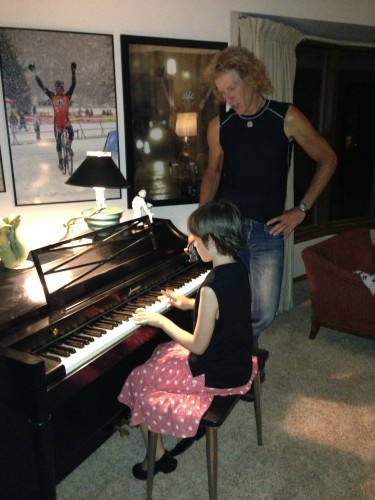 Watching Yo play the piano.  I could have done this all night.  