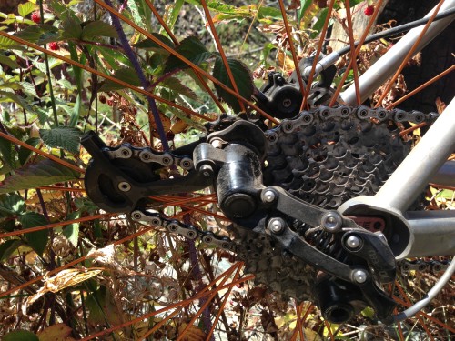 If you can believe it, we saved this derailleur and only had to replace the dropout.