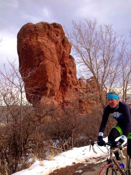Riding up through Red Rocks was pretty scenic.