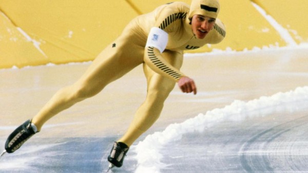 1980 Eric Heiden on his way to Olympic history.