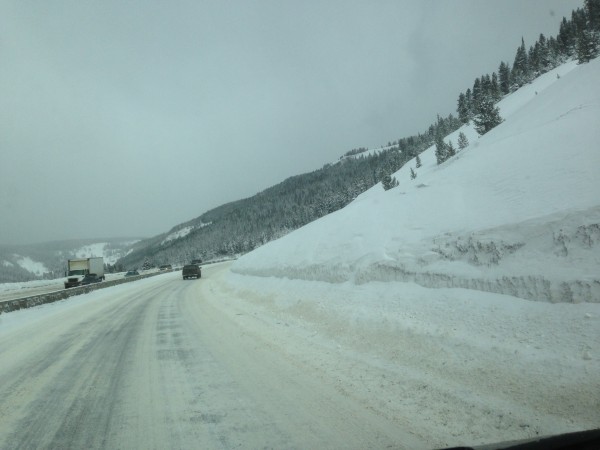 Driving up towards Vail was ugly.