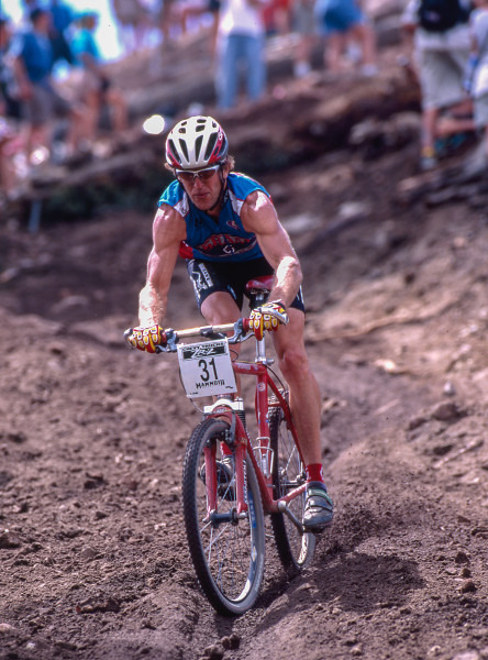 This is from Mammoth, early 90's.  I look a little scared.  This wasn't an easy descent.
