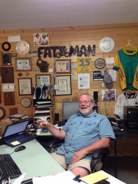 I stopped by the offices of Mr. Fat Tire himself, Gary Crandall, to pay pilgrimage.