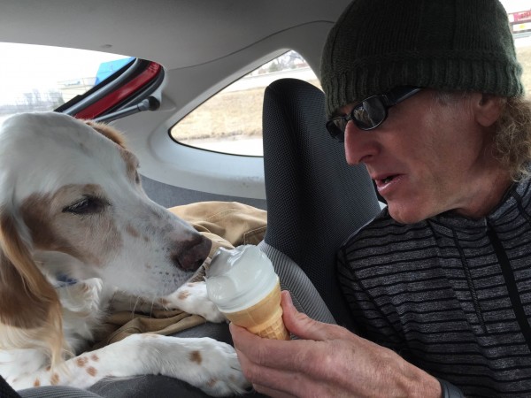 We got him a ice cream at DQ after we picked him up.  It's his favorite treat.