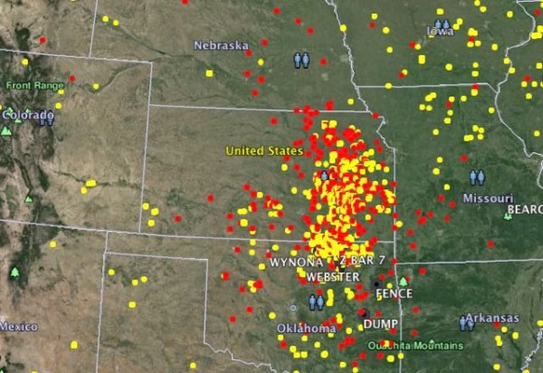 There are more fires in Eastern Kansas that the rest of the country combined.