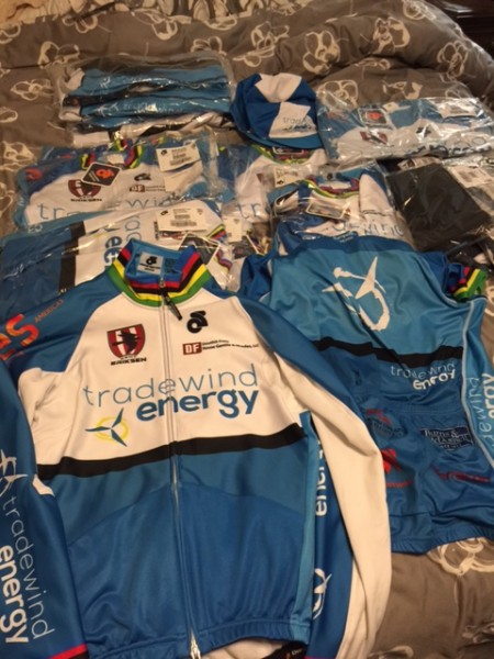 Our new kits.  We got a lot more clothing this year, which is always nice.  Lots of different winter jackets and bibs.  