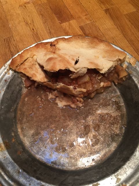 Pie this morning. Now it is gone.