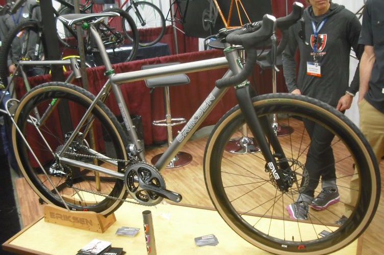 Kent Eriksen is already making disc brake road bikes, mainly for cross and gravel racing, so I'm covered just in case the rule goes through. Like it applies to me.