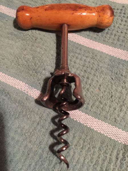 Truid's mom's wine corkscrew. It is an antique, but works pretty great.