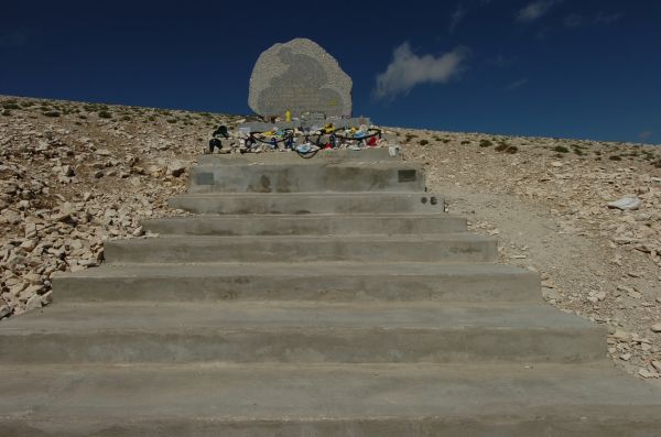 Tommy Simpson Memorial on Mt. Ventoux.  