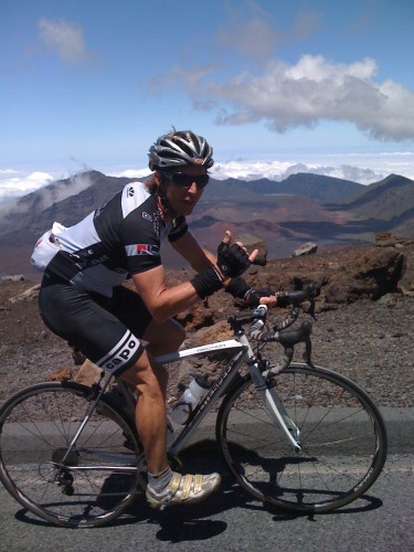 Andy Hampsten calls Donnie Arnoult the Mayor of Maui.  I'd say the King of Haleakala would be more appropriate.
