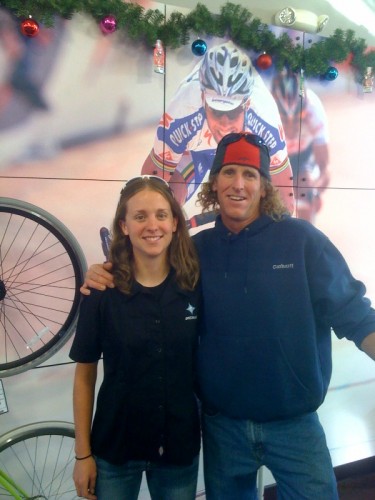 We stopped by Ft. Collins to see a friend, Amanda Miller (Snake Alley winner, new TIBCO signee) who was working at a Specialized Concept Store.  We nearly had her talked into getting in the van.  She blew a nice white knuckle experience.