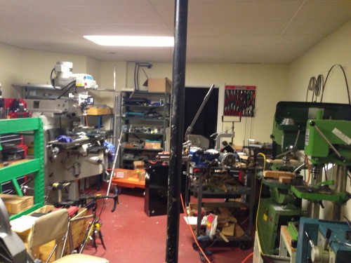 Carl has a full machine shop in their basement.