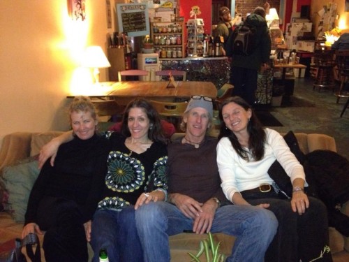The highlight of the day, at a coffee shop after dinner with Catherine, Monique and Trudi.