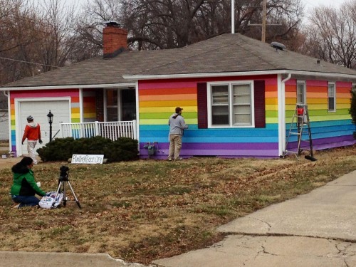 The protest house across the street from the Westboro Baptist Church.
