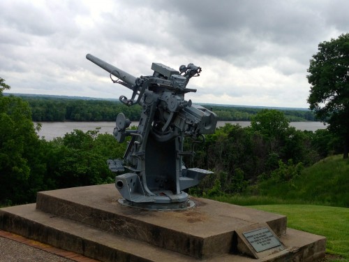 This is in Burlington Iowa, overlooking the Mississippi River.  Only appropriate since it's Memorial Day.