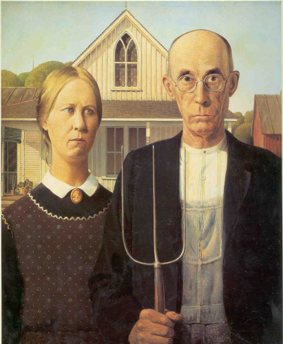American Gothic, by Grant Wood.