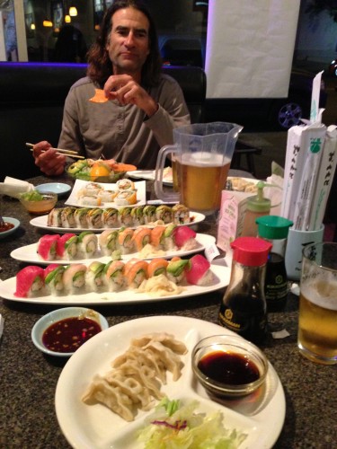 Last meal of each trip is at Ichiban in PB.  Sue and Don always order an unbelievable amount of sushi.