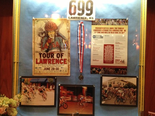 Freestate has a little shrine/display, for the Tour of Lawrence, which is next weekend.