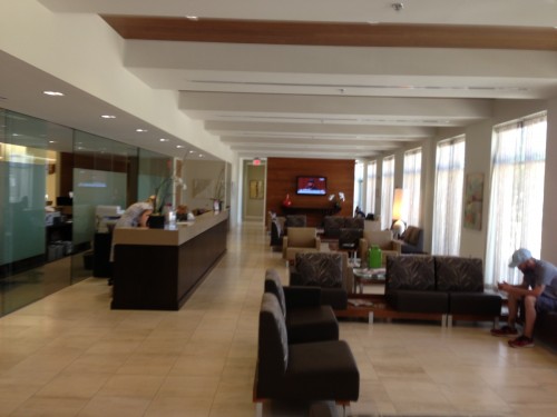Lobby of the swanky plastic surgery center in Overland Park.  I drank two cappuccinos.  