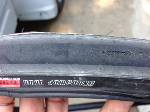 And Bill raced the criterium on Sunday on this tire when his race wheel went flat right before the race.