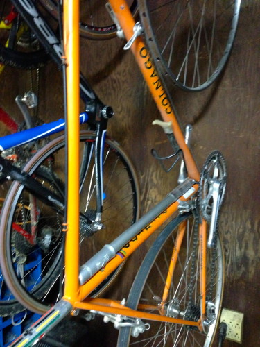 He also brought over his Colnago from the 70's.