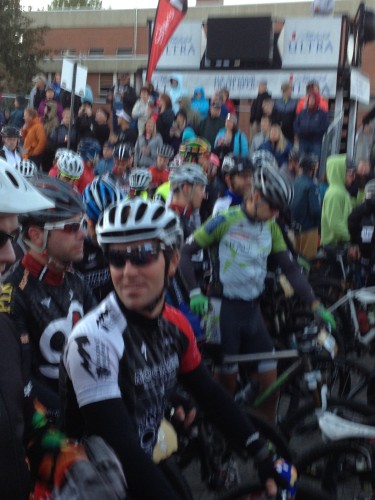 Brian at the start this morning in Leadville.  Looks chilly.