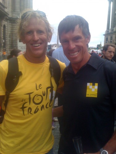 I saw Phil a couple years back at the last stage of the Tour de France.