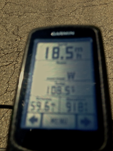 My Garmin was sitting at 107 + the last hour or so.