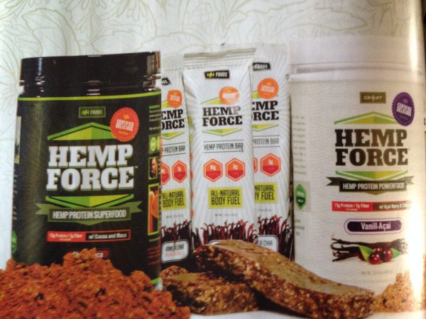 This was in the Southwest Airlines flight magazine, Hemp protein powder.  There is an angle for everything.