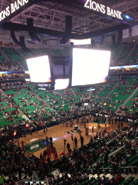 Last night they went to a Utah Jazz game.  Watched from a skybox of course.