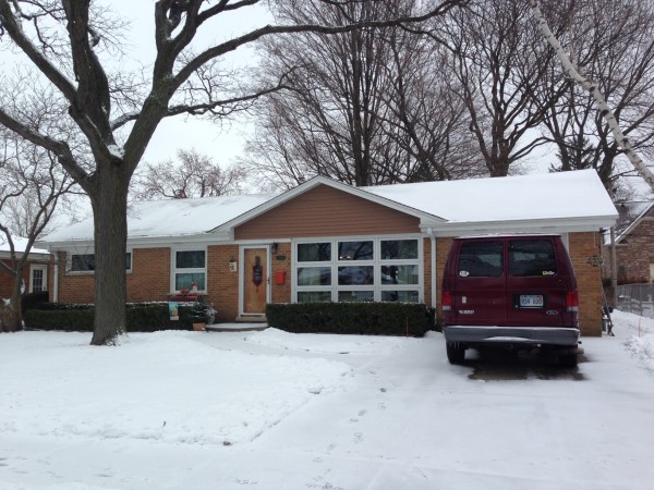 Trudi's mom's house.  It is probably only 1000 sq. ft. , with the single car garage, and they raised 4 kids there.