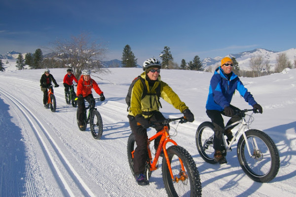 These bikes are selling like hotcakes now.  I heard Specialized can't keep them in stock.   If I was skiing on fresh corduroy and these guys were riding on it, I'd be mildly pissed.  I don't know what the etiquette is, but I'm pretty sure they don't belong on the same trails this time of the year.