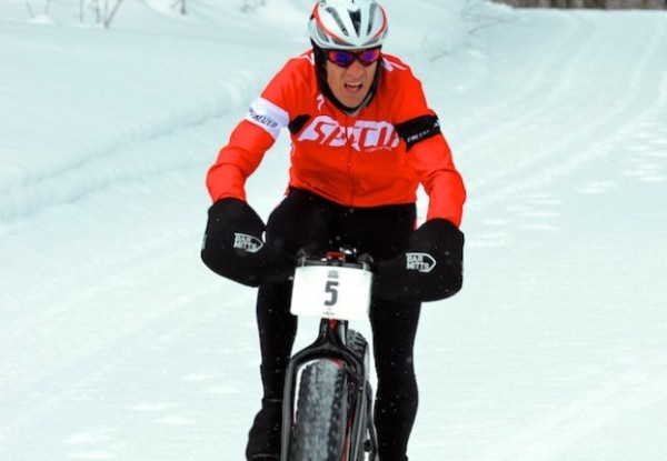 Ned on his way to winning the Fat Bike Nationals Championships Saturday.