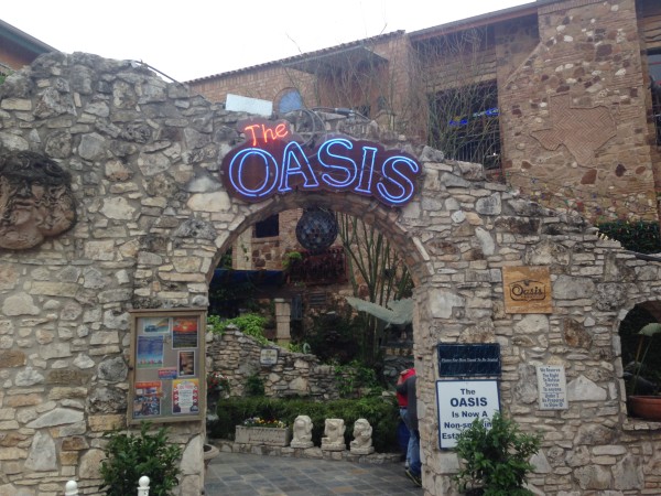 We went to the Oasis, a place overlooking Lake Travis last night for dinner.