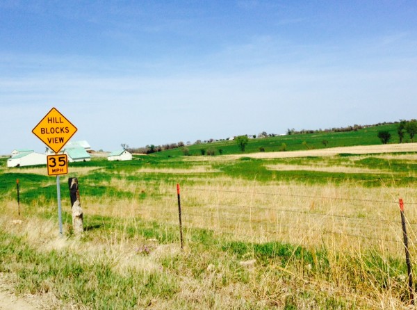 Even though I felt like hell, riding back, mainly on gravel, was wonderful.  I though this sign was pretty unique.