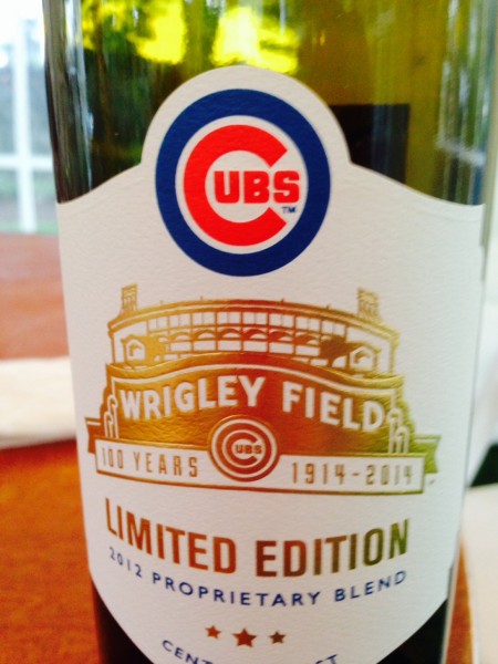 We drank some of this last night.  I haven't had much of a stomach for wine the last month.  I didn't know baseball teams had their own wine lables.