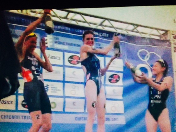 Gwen won the race, is US National Champion and is leading the World ITU standing.  Not a bad day.