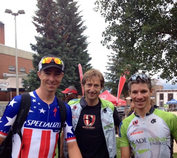 Todd, Brian and Bill after the Leaville 100 yesterday.