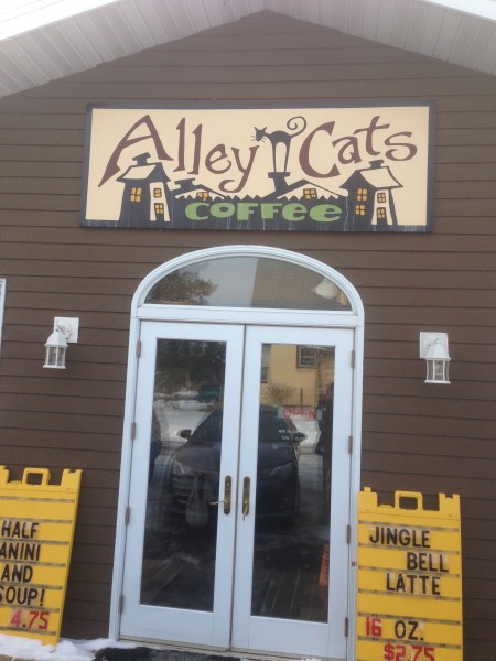 Alley Cats, my all time favorite coffeshop, in Spooner, Wisconsin.