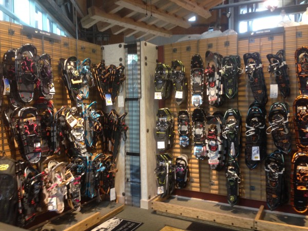These are just some of the snowshoes.  They had a whole other wall.