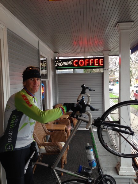 We started the ride yesterday over at Fremont at the Fremont Coffee Company.  Very good coffee.