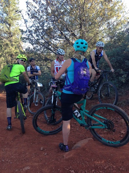 Meeting up with Tim and Sue Butler out riding in Sedona.