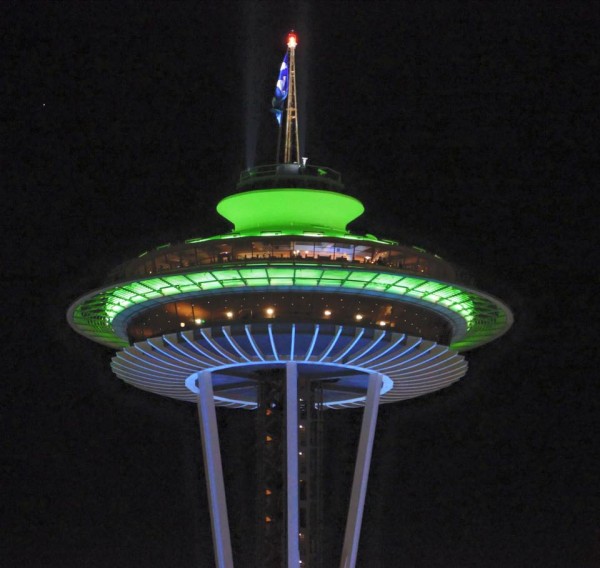 This is a photo that Keith Walberg took of the Space Needle a couple days ago.