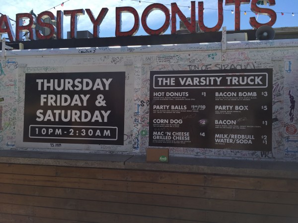 The weekend offerings from the donut shop in Aggieville, K-State.