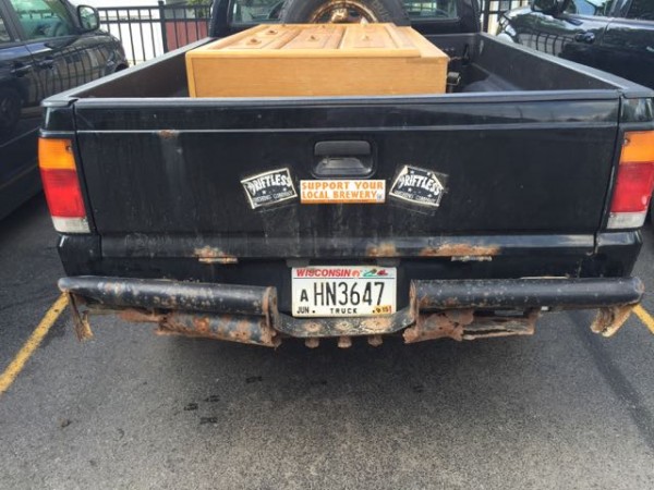 Pretty normal Wisconsin truck bumper after a few years in the salt.